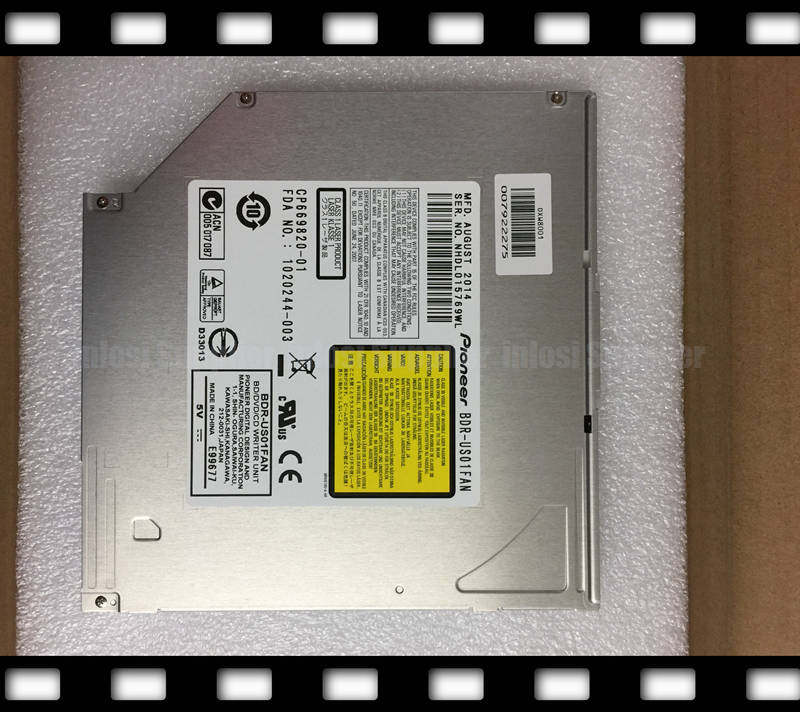 吸入式蓝光刻录机先锋BDR-US01FAN蓝光光驱3D播放50G100G蓝光读写