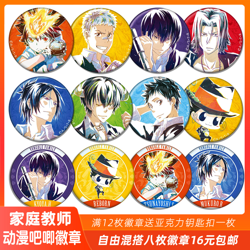 日本动漫家庭教师徽章吧唧
