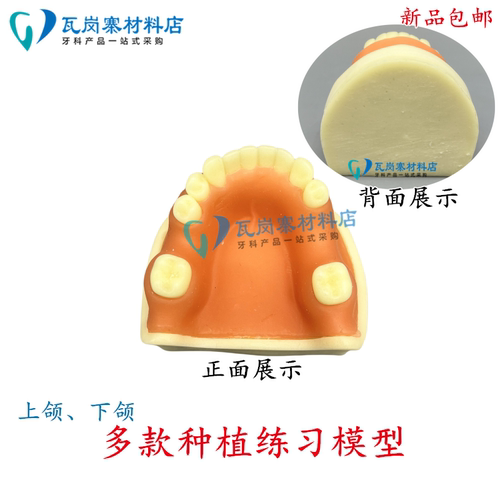 口腔种植练习模型-PIM-34,种植练习、缝合练习，骨质硬度1-4类，