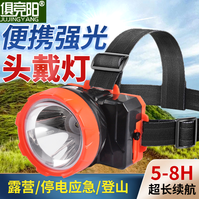 LED头灯户外迷你小巧便携一体式充电露营探险长续航应急照明灯