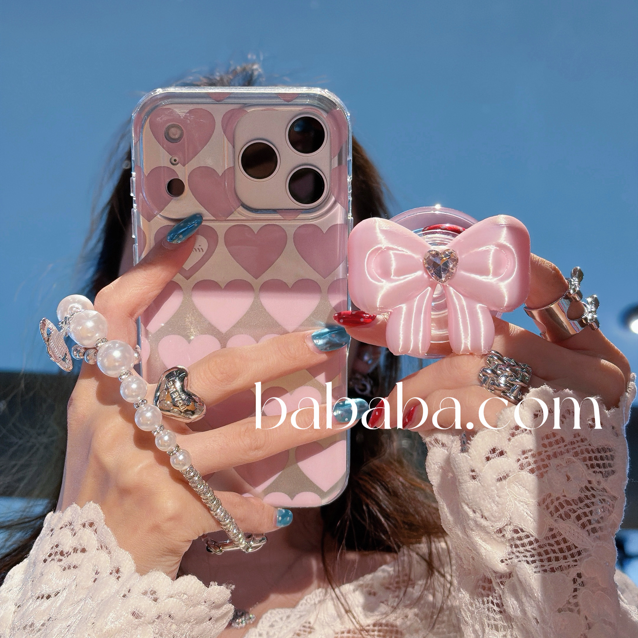 气质少女心磁吸苹果17p手机壳