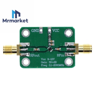 NEW 射频 宽带 放大器 低噪放 LNA(0.1-2000MHz增益 32dB)