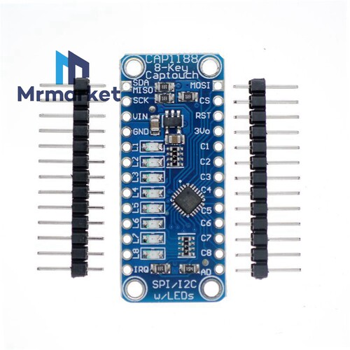 CAP1188 1602 CAP TOUCH BREAKOUT BRD 触摸模块