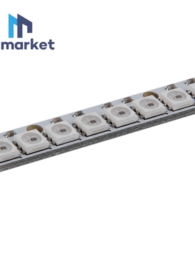 【6脚】8位 WS2812S 5050 RGB LED 内置全彩驱动彩灯开发板 白色