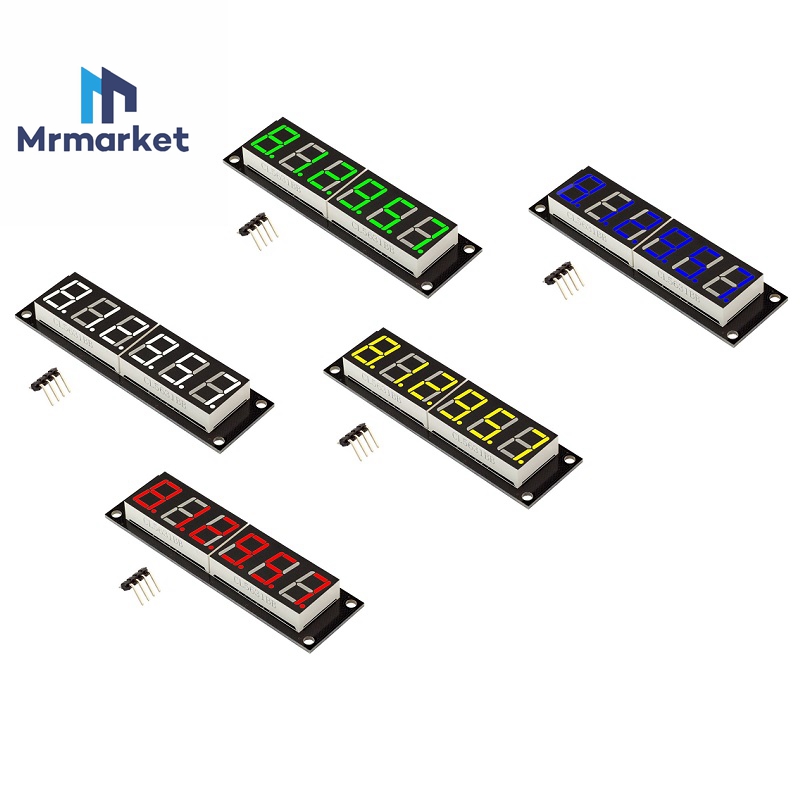 6 Digit LED 0.56 Display Tube TM1637 红 绿 黄 白 蓝 电子元器件市场 显示器件 原图主图