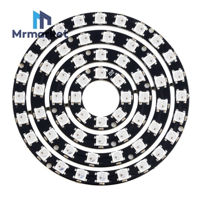 60位 WS2812 5050 RGB LED 内置全彩驱动彩灯开发板 四合一灯板