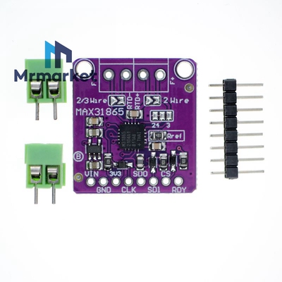 MAX31865 铂电阻温度检测器模块 RTD传感器PT100至PT1000