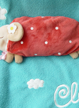 ほんやら堂Aont Merry草莓羊香薰按摩眼枕/护眼罩/手枕包邮