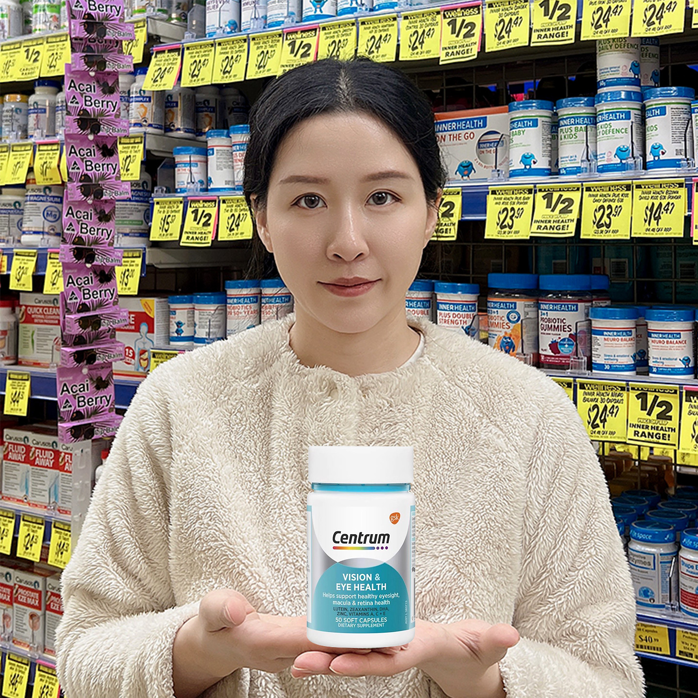 Centrum海外鱼油叶黄素焕眸护眼