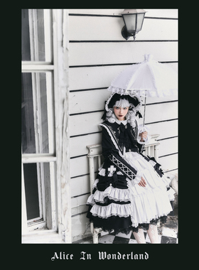 【现货】卡斯娅的救赎 仙境爱丽丝原创Loita十字架修女哥特风裙