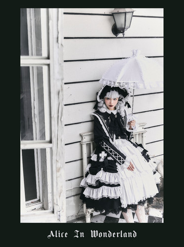 【现货】卡斯娅的救赎 仙境爱丽丝原创Loita十字架修女哥特风裙