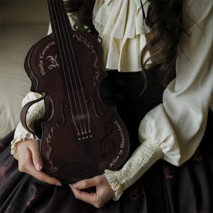 【现货】小提琴包小提琴之梦 仙境爱丽丝原创Lolita古典cla优雅包