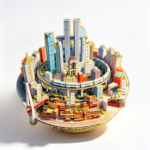 2026新款重庆3D金属浮雕冰箱贴