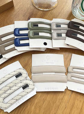 9.9包邮】护士帽固定夹子一字夹发卡子发夹白色刘海侧边边夹对夹