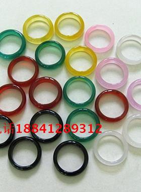 天然玛瑙玉戒指宽条情侣男女个性