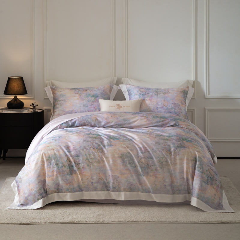 KASS LETON秋冬触感阳绒天丝棉磨毛四件套莱赛尔亲肤保暖床单被套