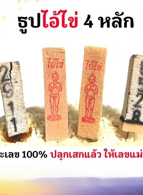 泰国特色数字香招米香采票香条型塔香线香薰香薇烟4个数鬼王爱凯