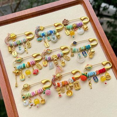 孕妇别针龙宝宝平安胸针