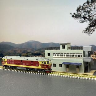 工务段建筑模型 火车模型沙盘建筑 场景 铁路周边 车辆段机务段