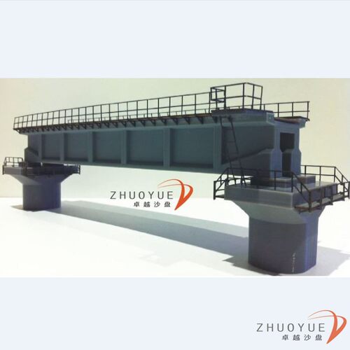 铁路桥7HO建筑场景沙盘