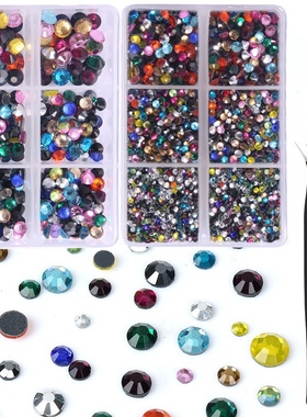 新品亚马逊中东钻套装彩色烫钻饰品配件DMC平底烫钻送点钻笔镊子