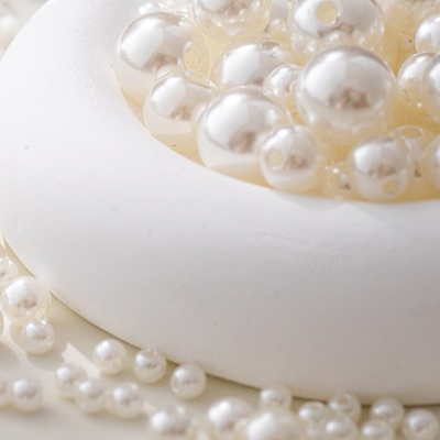 优品穿孔珍珠散珠不掉皮不粘连