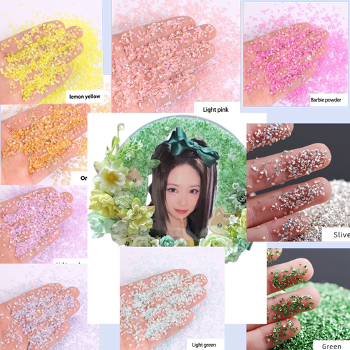 浦江巧巧水晶幻彩碎石钻花扇材料