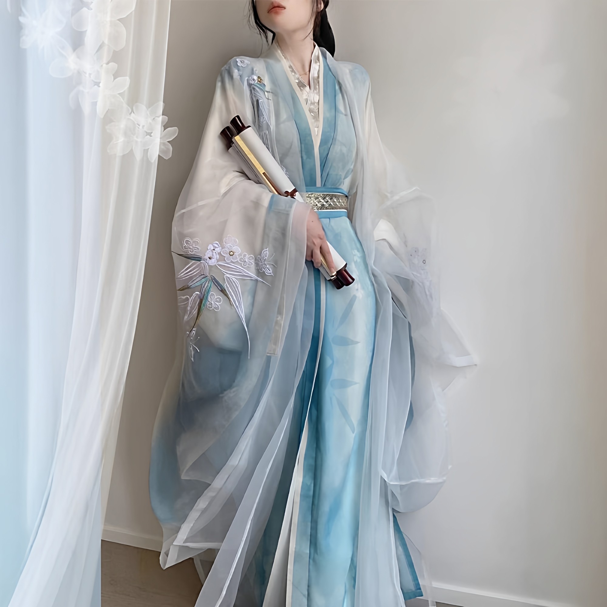 花朝记服女洛神赋唐制汉服大袖衫直裾重工刺绣日常儒裙套装春秋款,女装/女士精品,汉服套装,淘宝优惠券,粉丝福利购,淘宝优惠卷