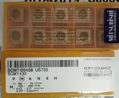 日本三菱Mitsubishi数控刀片SCMT120408 US735