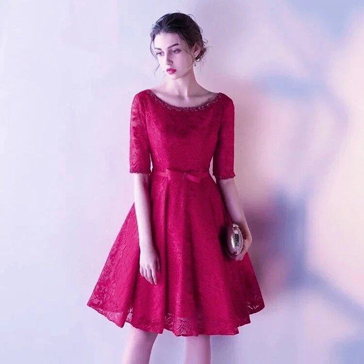出租订婚领证婚礼伴娘礼服短裙
