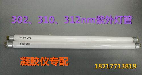 专配进口国产凝胶成像仪 紫外分析仪灯管 6W/8W UVB 302nm/312nm