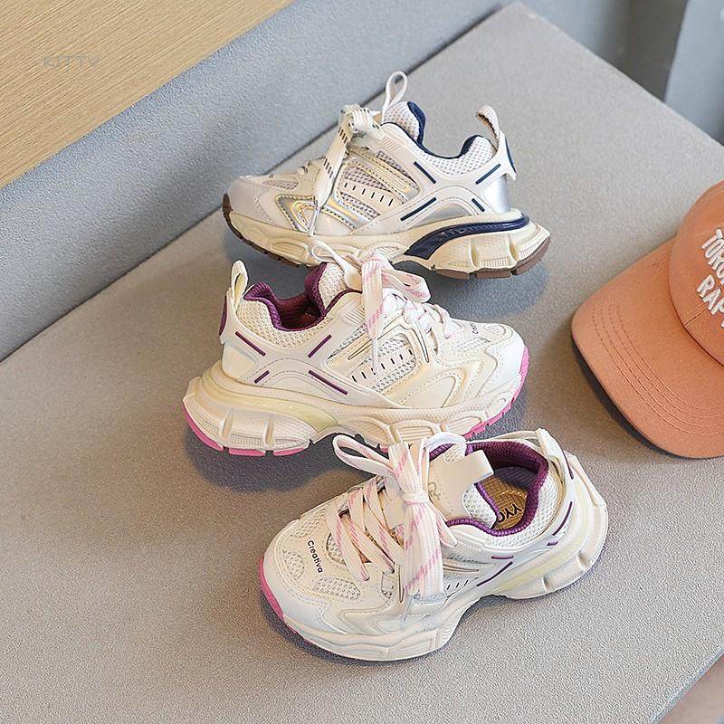 女童轻便防滑老爹鞋潮款洋气网鞋