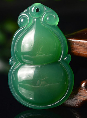 天然玛瑙玉髓葫芦圆满挂件吊坠