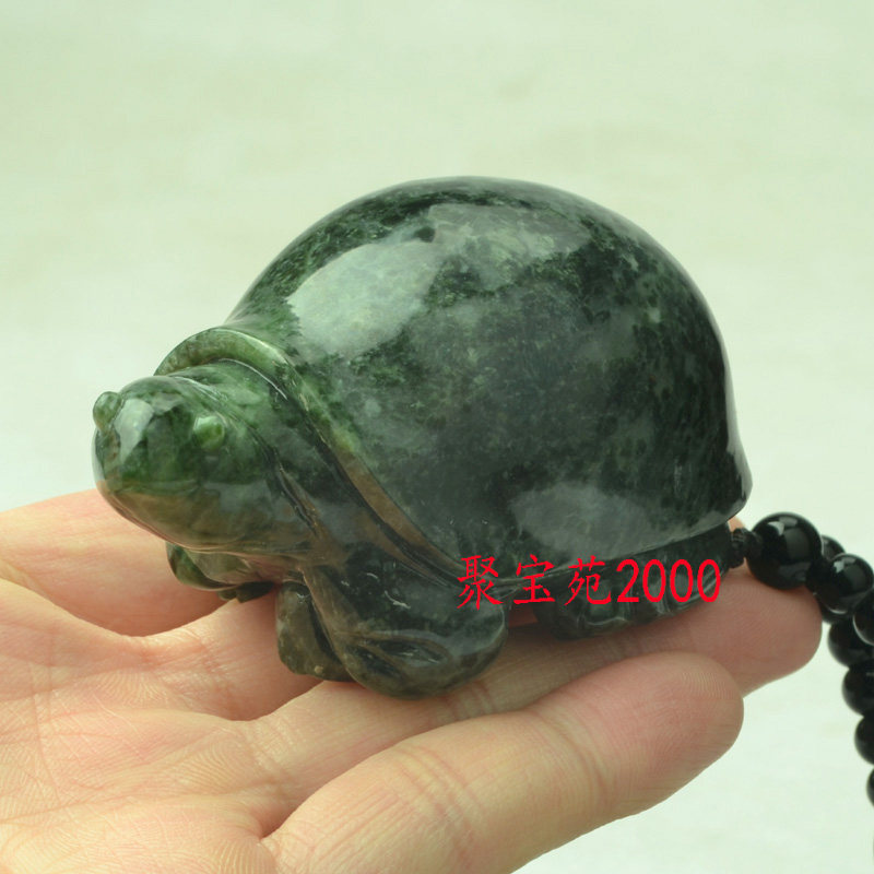 天然南阳独山玉手工雕刻乌龟把件玉石长寿龟小摆件玉器把玩件送人