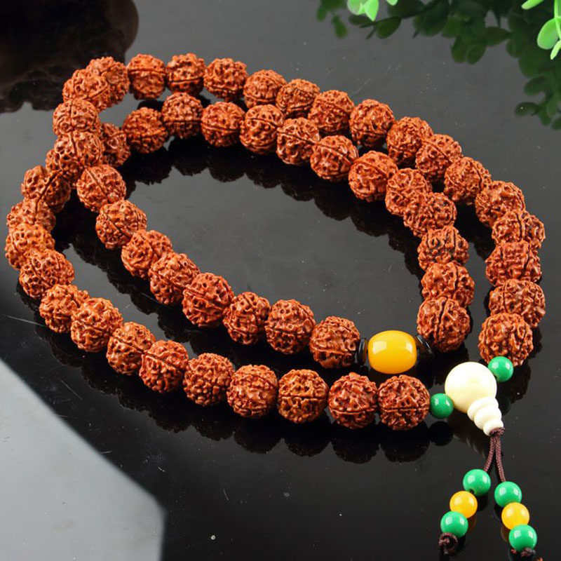 金刚菩萨108颗佛珠念珠手串盘玩木质菩提子文玩项链男女士核桃珠
