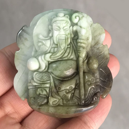 天然南阳独玉关公皮带扣独山玉武财神关羽男腰扣礼物招财腰佩腰牌