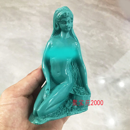 绿松石美女摆件家居酒柜