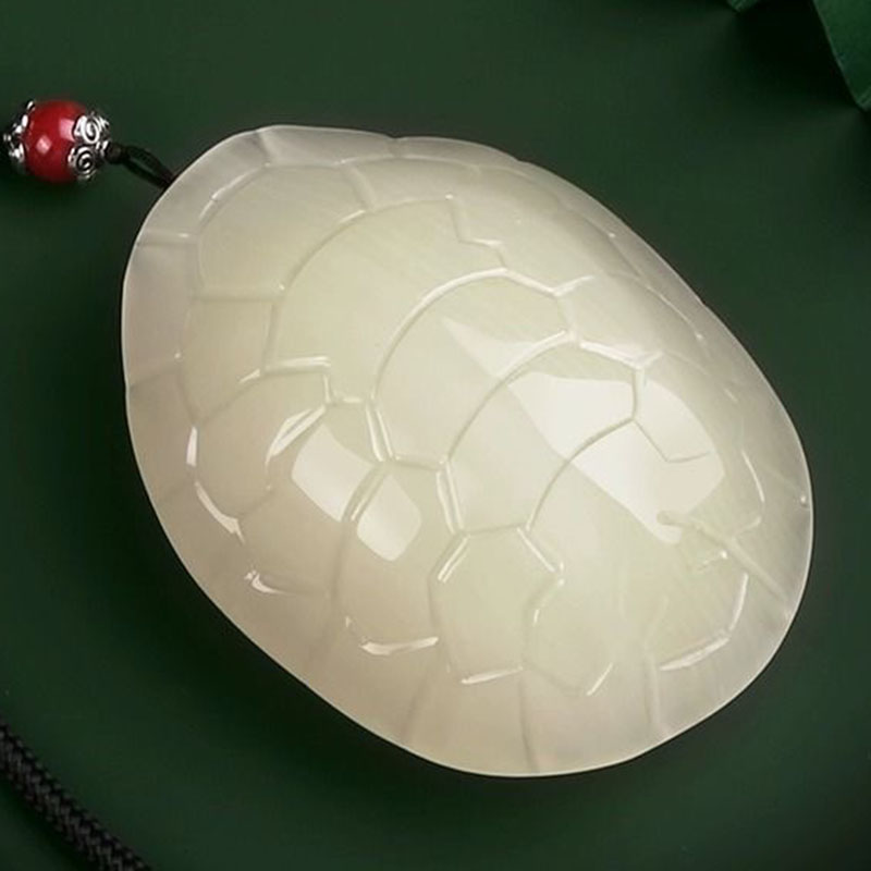 天然阿富汗玉石长寿龟金钱龟手把件玉乌龟把玩男女玉龟壳文玩摆件