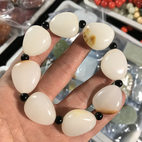 阿富汗男女可伸缩玉手链