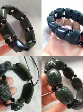 天然手链五福礼物新疆和田玉