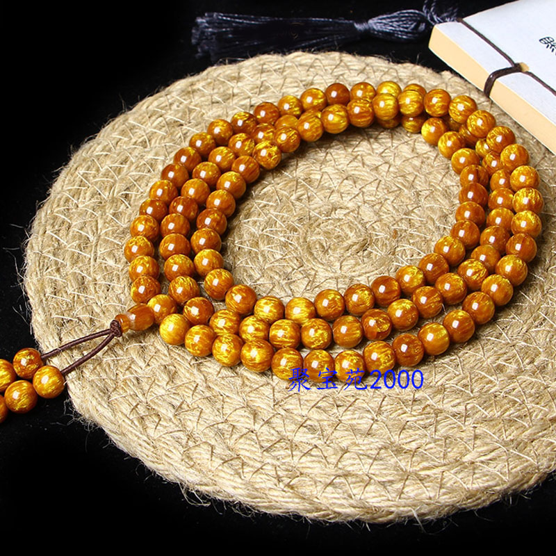 情侣男女金丝海柳手串佛珠手链