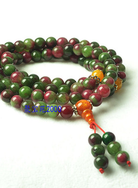 红绿宝佛珠手串男女手链