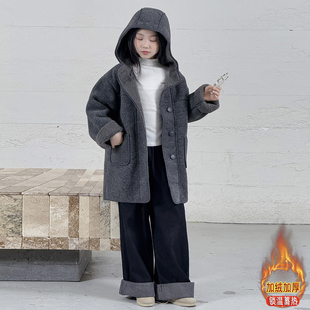 女童毛呢大衣冬季2026新款时尚中大童爆款洋气外套公主时髦秋冬装