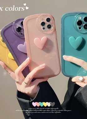 Full Love Heart Case Cover for Iphone 13 12 11 pro max XR 15 14 plus Xs适用苹果15promax手机壳爱心7 8