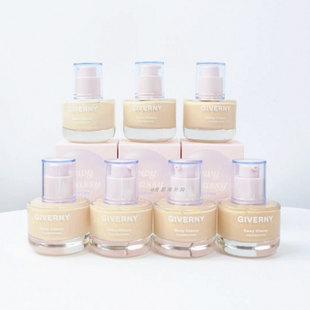 现货 韩国GIVERNY姿泊兰伊粉底液持久不脱妆干皮保湿遮瑕