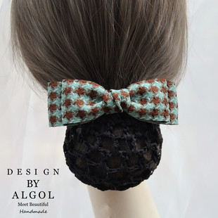 发网护士头花女职业空姐发夹工作网兜头饰发饰盘发空乘盘头发发卡