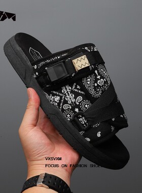莆田CHRISTO  VISVIM拖鞋潮牌拖情侣男女休闲凉鞋沙滩拖鞋一字拖