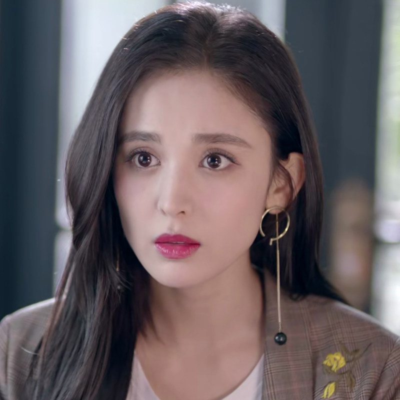 十年三月三十日古力娜扎同款耳环袁莱耳坠耳钉原来耳饰长简约潮