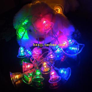 LED 风铃铃铛电池灯led彩灯闪灯串灯绳灯串 圣诞节日浪漫装饰彩灯