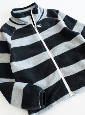 欣易雪童装北欧芬兰男童拉链立领卫衣百搭摇粒绒保暖速干外套